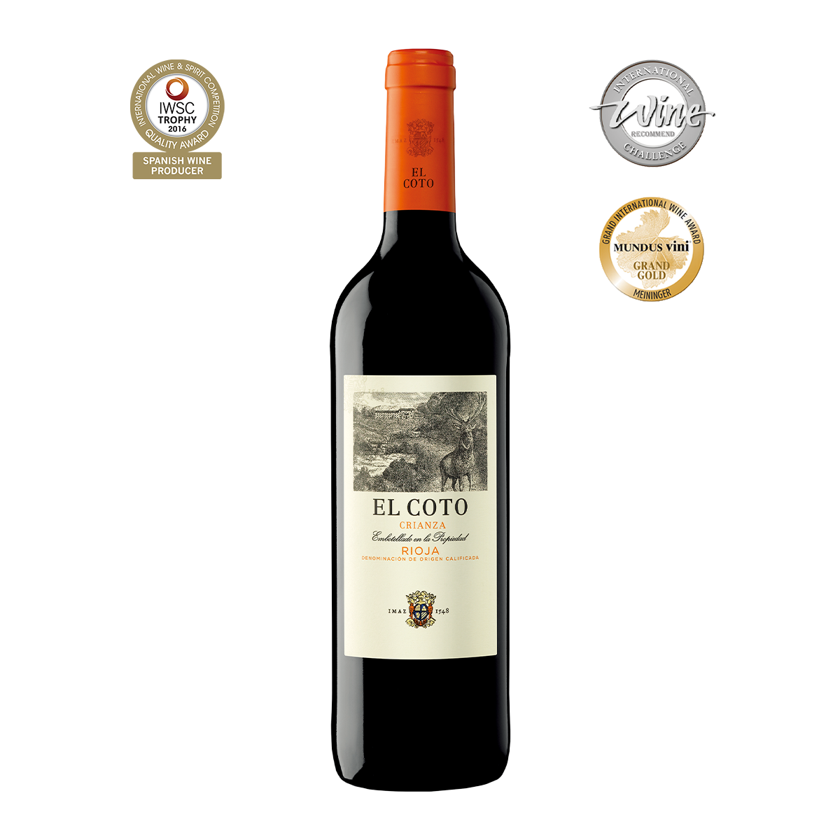 ESC1101 西班牙瑞鹿高級紅葡萄酒El Coto Crianza Rioja red