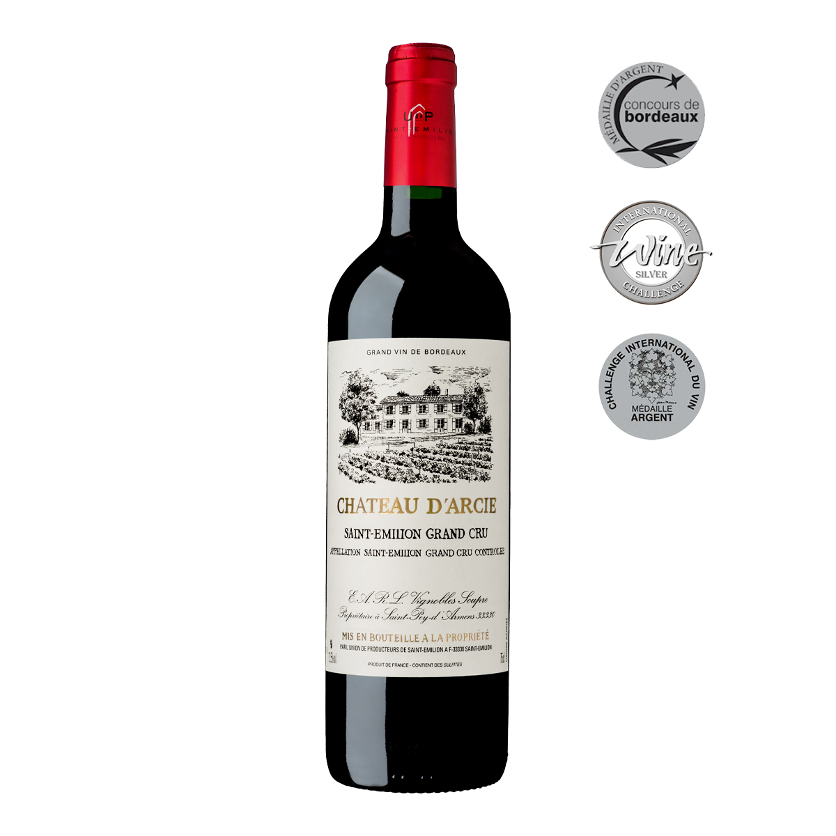 法國亞仕莊園特級聖愛美濃紅酒2019 Château d'Arcie Saint-Émilion Grand Cru A.O.C. (750ml)